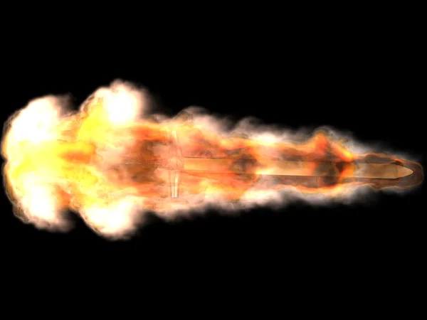 Sword in fire Stock Picture