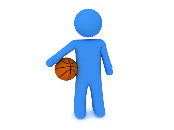 Person with ball — Stock Photo, Image