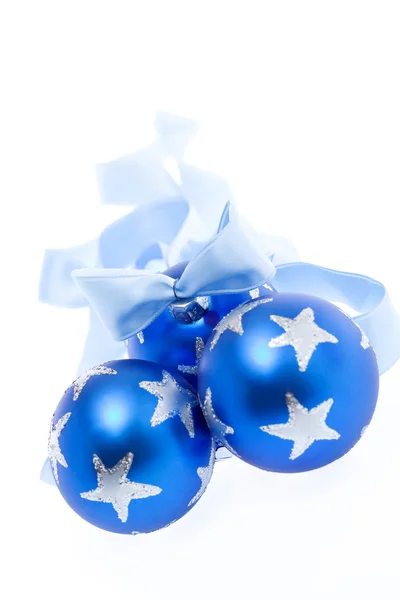 Blue Christmas decorations — Stock Photo, Image