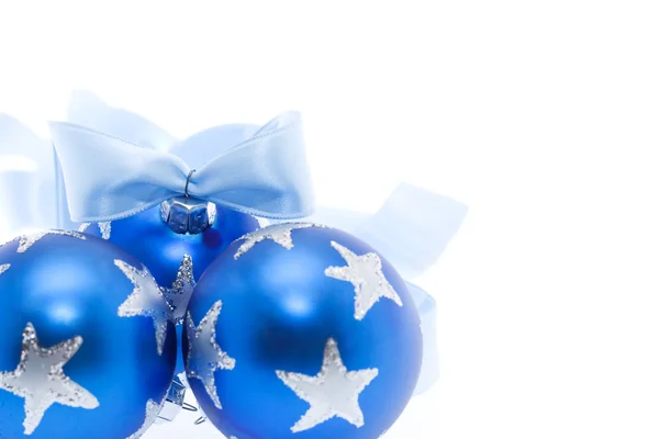 Blue christmas decorations — Stock Photo, Image