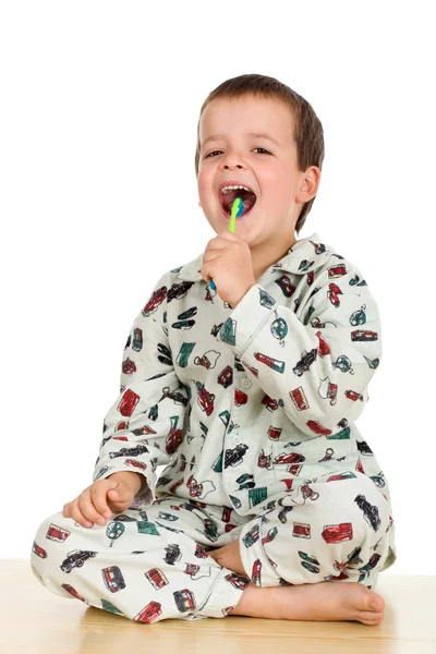 Kom ihåg att alltid borsta tänderna på kvällen — Stockfoto