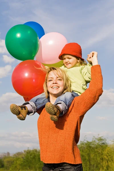 Happy family moments — Stock Photo, Image