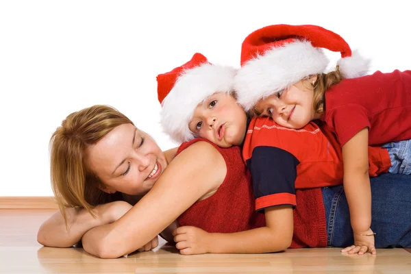 Kids playing with their mother — Stock Photo, Image