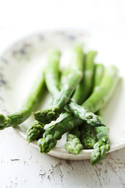 Cooked green asparagus clipart