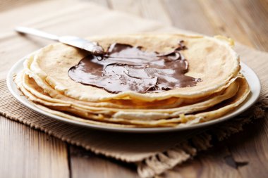 Chocolate crepes clipart