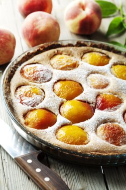 Peach tart clipart