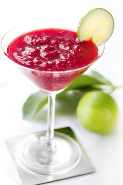 Raspberry daiquiri cocktail clipart