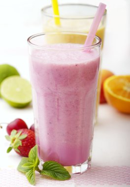 Fruit smoothies clipart