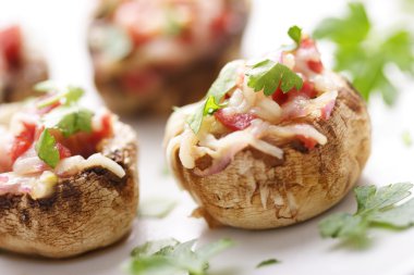 Stuffed mushrooms clipart