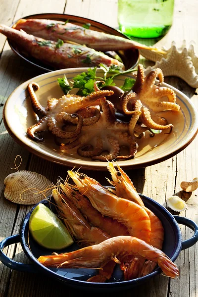 Seafood selection — Stock Photo, Image