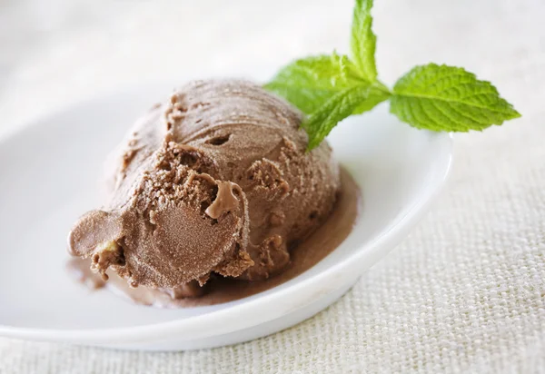 Chocolate gelato — Stock Photo, Image