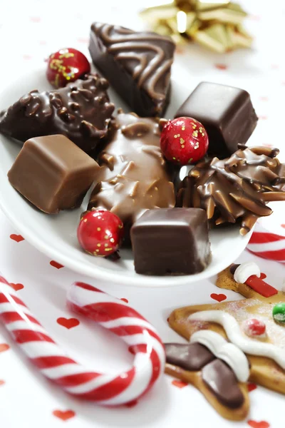 Selección de dulces de Navidad — Foto de Stock