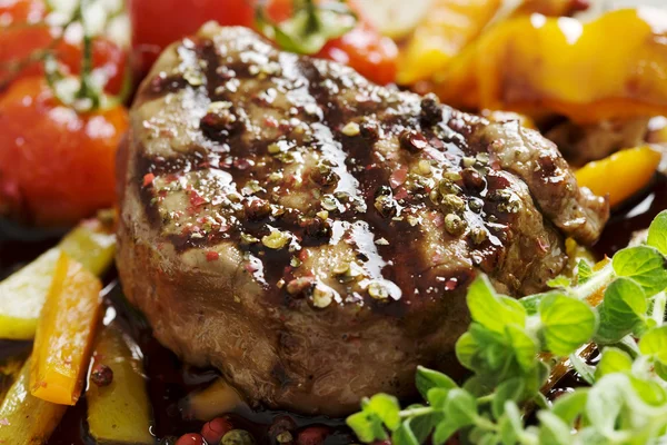 Pepper fillet steak — Stock Photo, Image