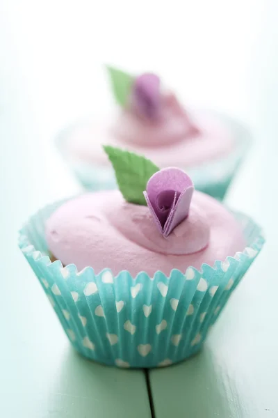 パステル カラーのカップケーキ — ストック写真
