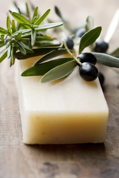 Romarin et savon d'olive — Photo