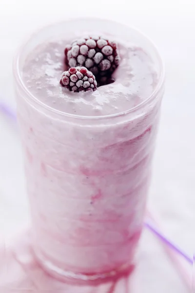ラズベリーのミルクセーキ — ストック写真