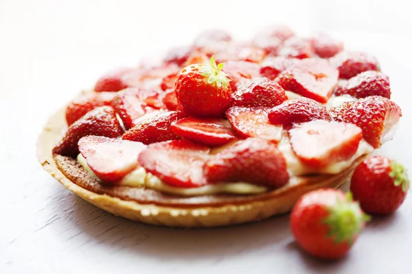 Strawberrt taart — Stockfoto
