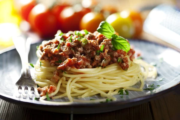 Espaguetis boloñeses Imagen de archivo