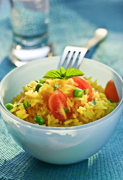 Rice and vegetables Royalty Free Stock Photos