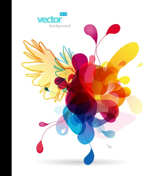 Abstract colorful splash illustration. — Stock Vector