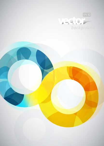 Ilustración abstracta con círculos . — Vector de stock