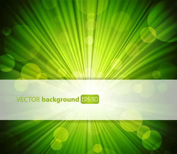 Elvont zöld háttér helyet a szöveg. — Stock Vector