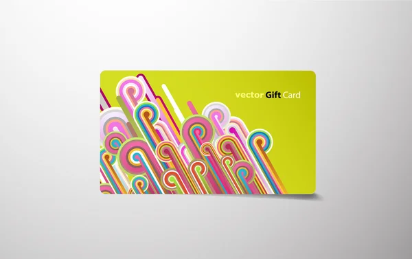 Farbige Geschenkkarte. — Stockvektor