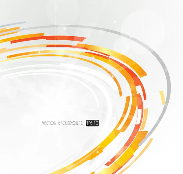 Futuristische oranje abstract 3D-cirkel. — Stockvector