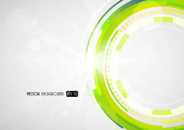 Abstract futuristic green circle. — Stock Vector