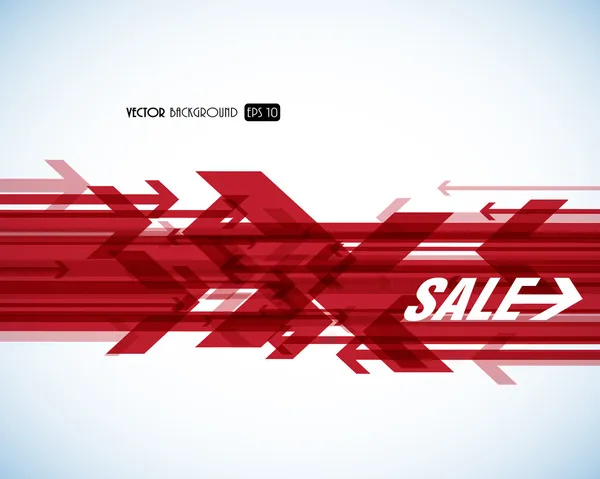 Red sale arrows. — Stock Vector