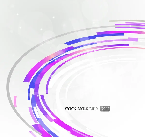Abstract futuristic purple 3D circle. — Stock Vector