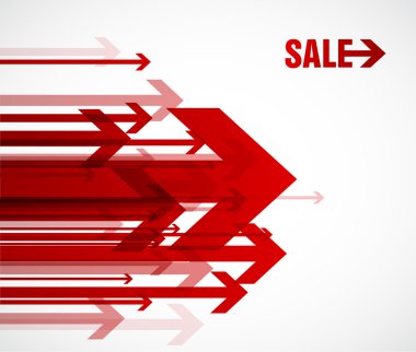 Red sale arrows. clipart