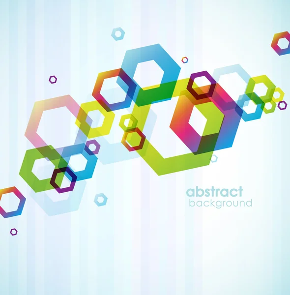 Abstrakt färgad bakgrund med cirklar. — Stock vektor