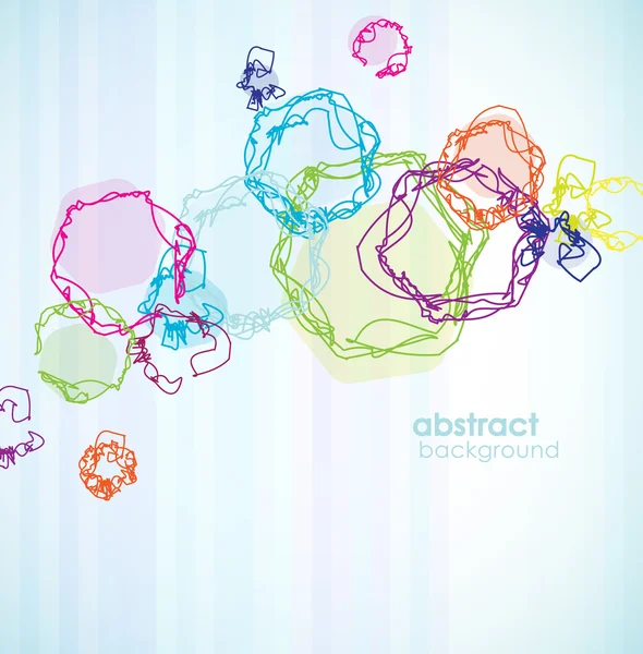 Abstracte gekleurde achtergrond met cirkels. — Stockvector