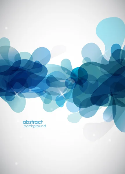 Abstract blue background with circles. — Stock Vector