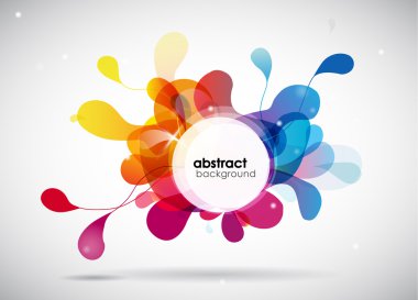 abstract colored background with circles. clipart