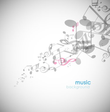 Abstract background with tunes. clipart