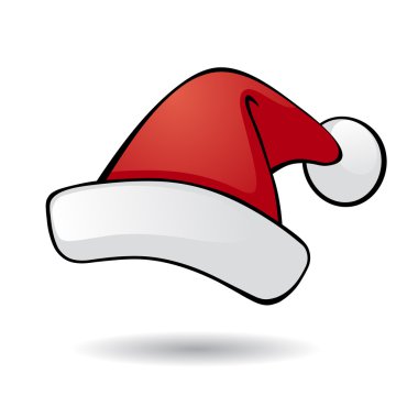 Santa vector hat. clipart