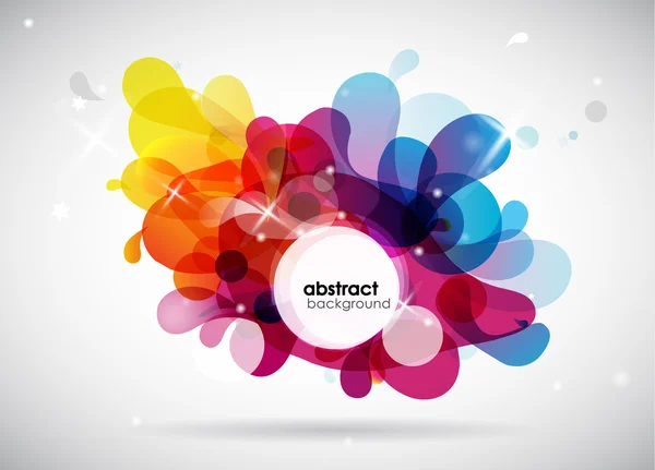 Abstract colored background with circles. — Stock Vector