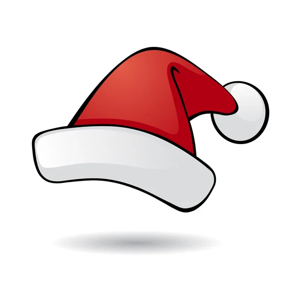 Cappello Babbo Natale vettore . — Vettoriale Stock