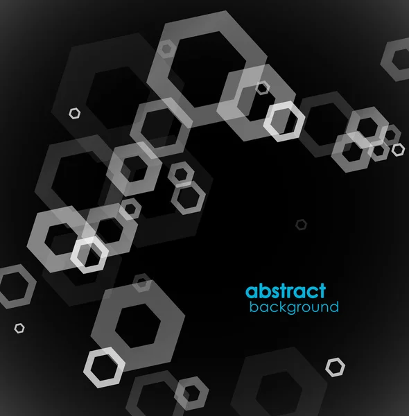 Abstract black and white background — Stock Vector