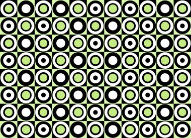 Green circle pattern. Vector clipart