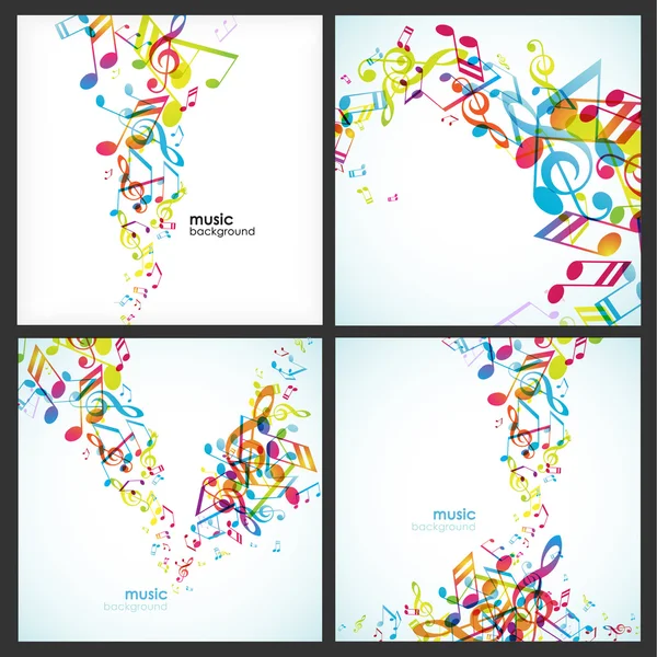 Abstract backgrounds with tunes. — Stock Vector