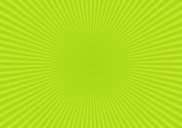 Green rays background. Vector — Stock Vector