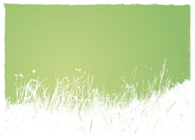 Grass on green background. Vector art. clipart