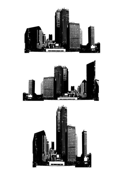 Ουρανοξύστες. διάνυσμα — Διανυσματικό Αρχείο