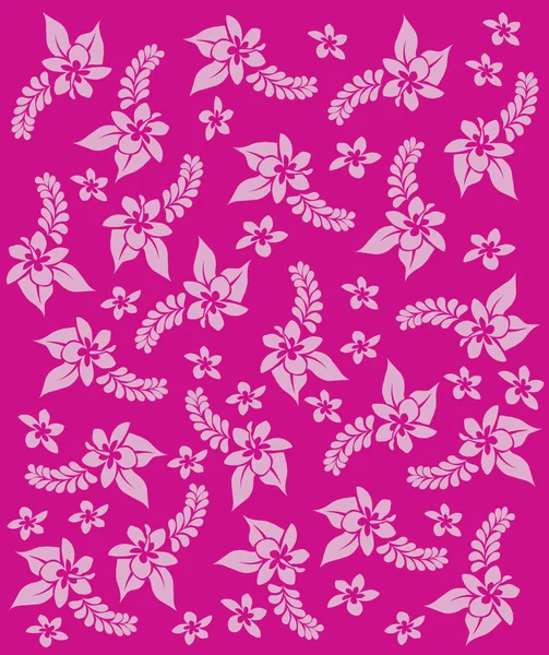 Χαβάη ροζ λουλούδια. διανυσματική τέχνη. — Διανυσματικό Αρχείο