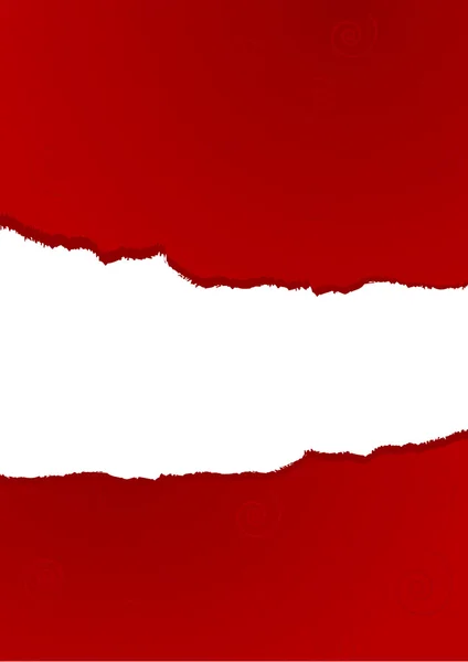 Рваная красная бумага. Векторное искусство — стоковый вектор