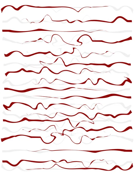 Red ribbons. Vector art — Stock Vector