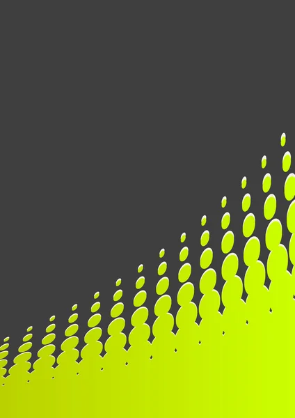 Hintergrund mit grünen Kreisen. Vektorkunst — Stockvektor